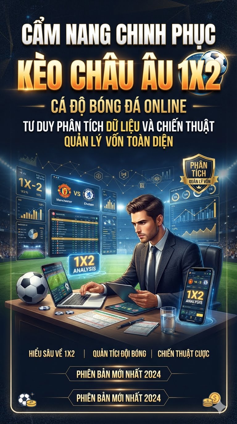 Kèo châu Âu 1X2 cá độ bóng đá online